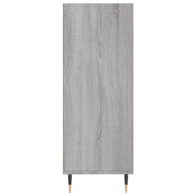 Kirjahylly harmaa Sonoma 69,5x32,5x90 cm tekninen puu