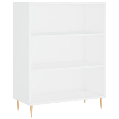 Kirjahylly valkoinen 69,5x32,5x90 cm tekninen puu