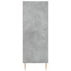 Kirjahylly betoninharmaa 69,5x32,5x90 cm tekninen puu