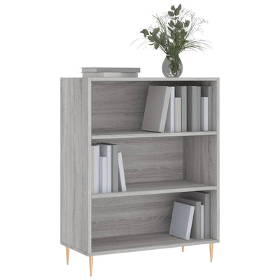 Kirjahylly harmaa Sonoma 69,5x32,5x90 cm tekninen puu