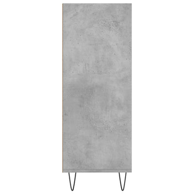 Kirjahylly betoninharmaa 69,5x32,5x90 cm tekninen puu