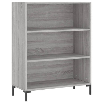 Kirjahylly harmaa Sonoma 69,5x32,5x90 cm tekninen puu