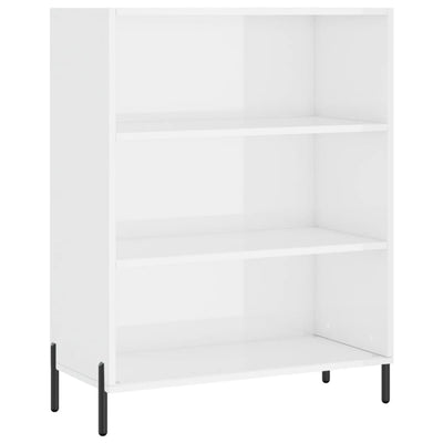 Hyllykaappi valkoinen 69,5x32,5x90 cm tekninen puu