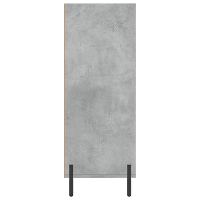 Hyllykaappi betoninharmaa 69,5x32,5x90 cm tekninen puu