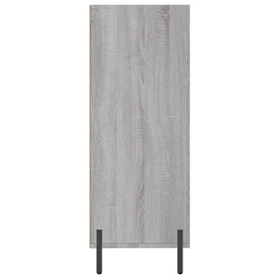 Hyllykaappi harmaa Sonoma 69,5x32,5x90 cm tekninen puu