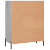 Hyllykaappi harmaa Sonoma 69,5x32,5x90 cm tekninen puu