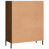 Hyllykaappi ruskea tammi 69,5x32,5x90 cm tekninen puu