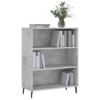 Hyllykaappi betoninharmaa 69,5x32,5x90 cm tekninen puu