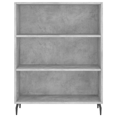 Hyllykaappi betoninharmaa 69,5x32,5x90 cm tekninen puu