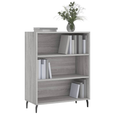 Hyllykaappi harmaa Sonoma 69,5x32,5x90 cm tekninen puu