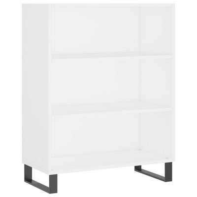 Hyllykaappi valkoinen 69,5x32,5x90 cm tekninen puu