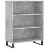 Hyllykaappi betoninharmaa 69,5x32,5x90 cm tekninen puu