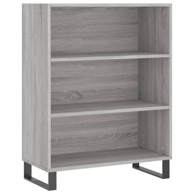 Hyllykaappi harmaa Sonoma 69,5x32,5x90 cm tekninen puu