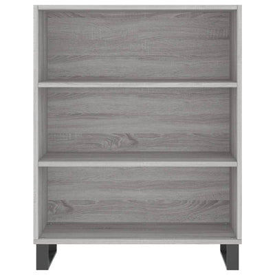 Hyllykaappi harmaa Sonoma 69,5x32,5x90 cm tekninen puu