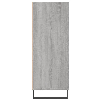 Hyllykaappi harmaa Sonoma 69,5x32,5x90 cm tekninen puu
