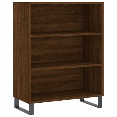 Hyllykaappi ruskea tammi 69,5x32,5x90 cm tekninen puu