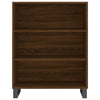 Hyllykaappi ruskea tammi 69,5x32,5x90 cm tekninen puu