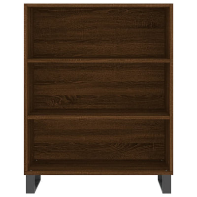 Hyllykaappi ruskea tammi 69,5x32,5x90 cm tekninen puu