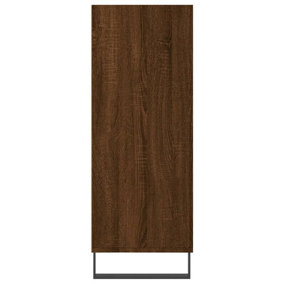 Hyllykaappi ruskea tammi 69,5x32,5x90 cm tekninen puu