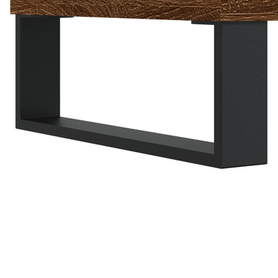 Hyllykaappi ruskea tammi 69,5x32,5x90 cm tekninen puu
