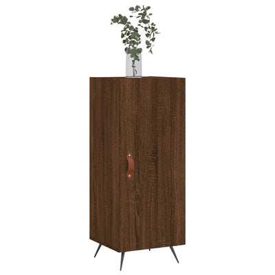 Senkki ruskea tammi 34,5x34x90 cm tekninen puu