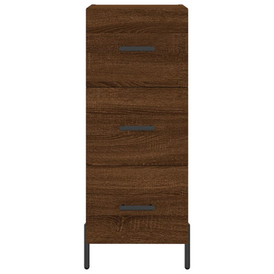 Senkki ruskea tammi 34,5x34x90 cm tekninen puu