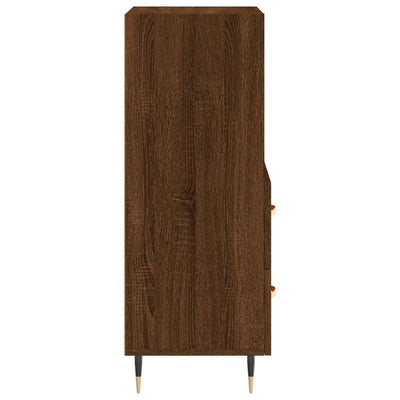 Senkki ruskea tammi 34,5x34x90 cm tekninen puu
