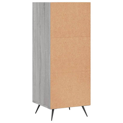 Hyllykaappi harmaa Sonoma 34,5x32,5x90 cm tekninen puu