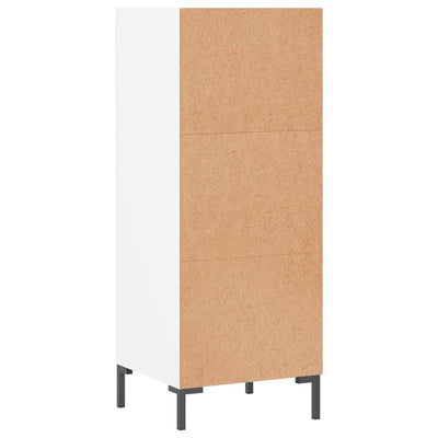 Valkoinen senkki Stelus 34,5x32,5x90cm (puinen)