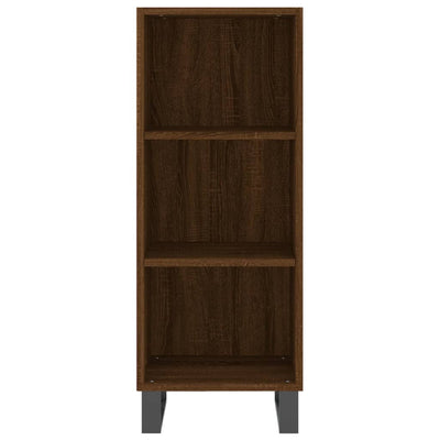 Senkki ruskea tammi 34,5x32,5x90 cm tekninen puu