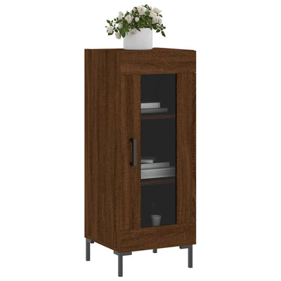 Senkki ruskea tammi 34,5x34x90 cm tekninen puu
