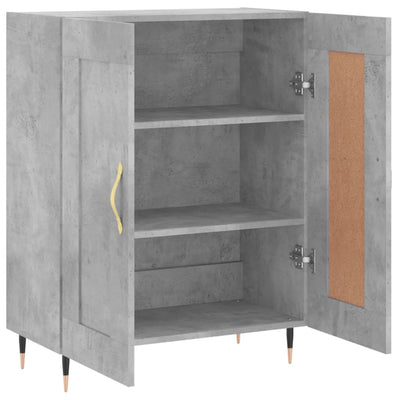 Senkki betoninharmaa 69,5x34x90 cm tekninen puu
