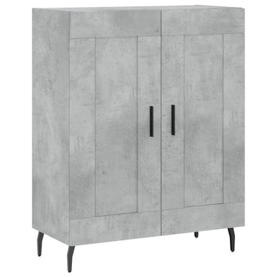 Senkki betoninharmaa 69,5x34x90 cm tekninen puu