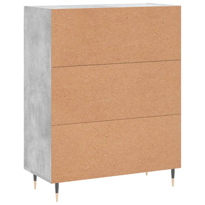 Senkki betoninharmaa 69,5x34x90 cm tekninen puu