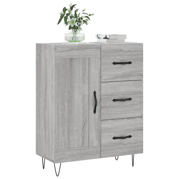 Senkki harmaa Sonoma 69,5x34x90 cm tekninen puu
