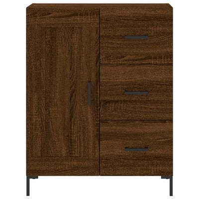 Senkki ruskea tammi 69,5x34x90 cm tekninen puu