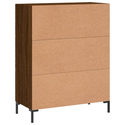 Senkki ruskea tammi 69,5x34x90 cm tekninen puu