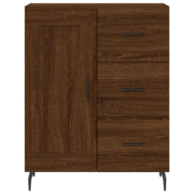 Senkki ruskea tammi 69,5x34x90 cm tekninen puu