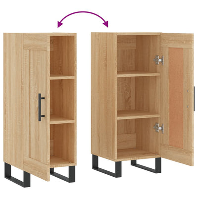 Senkki Sonoma-tammi 34,5x34x90 cm tekninen puu