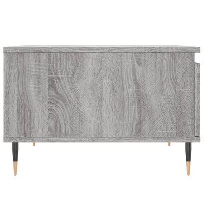Sohvapöytä harmaa Sonoma 55x55x36,5 cm tekninen puu