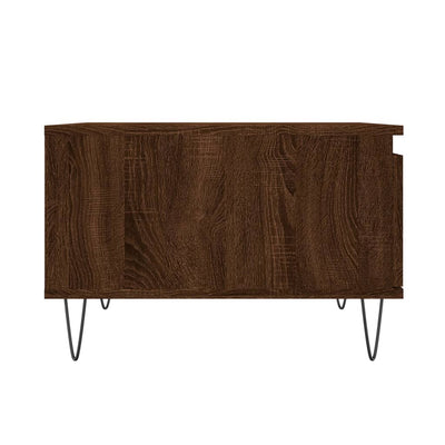 Sohvapöytä ruskea tammi 55x55x36,5 cm tekninen puu