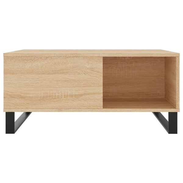 Sohvapöytä Sonoma-tammi 80x80x36,5 cm tekninen puu