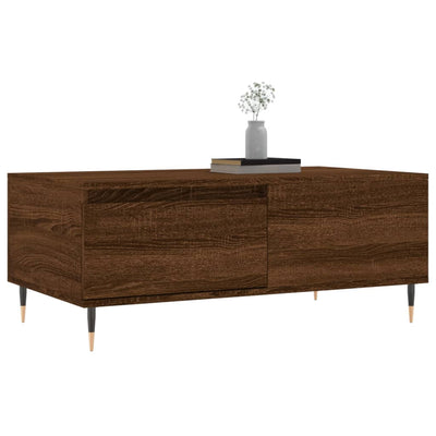Sohvapöytä ruskea tammi 90x50x36,5 cm tekninen puu