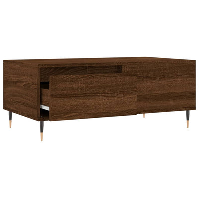 Sohvapöytä ruskea tammi 90x50x36,5 cm tekninen puu