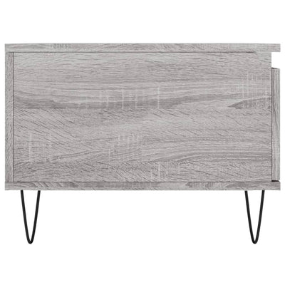 Sohvapöytä harmaa Sonoma 90x50x36,5 cm tekninen puu