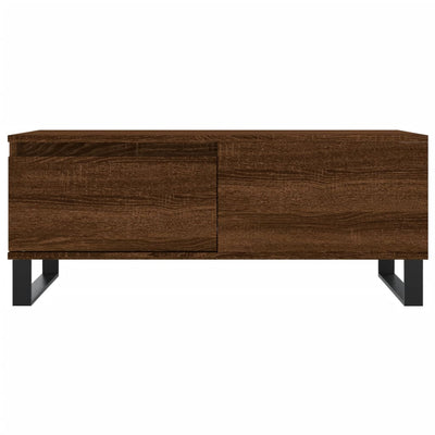 Sohvapöytä ruskea tammi 90x50x36,5 cm tekninen puu