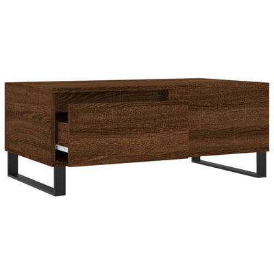 Sohvapöytä ruskea tammi 90x50x36,5 cm tekninen puu