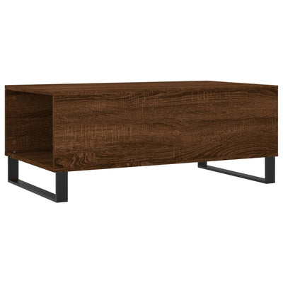 Sohvapöytä ruskea tammi 90x50x36,5 cm tekninen puu