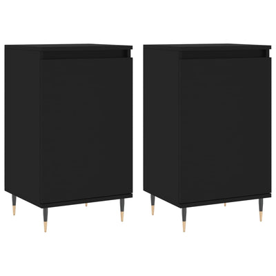 Senkit 2 kpl musta 40x35x70 cm tekninen puu