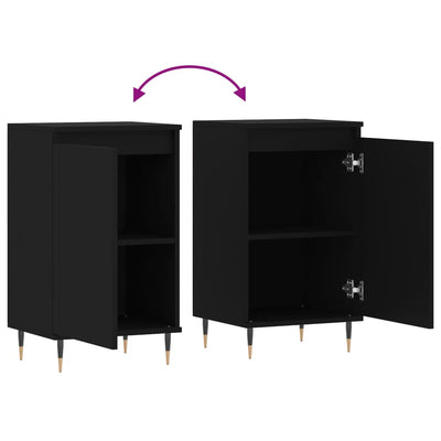 Senkit 2 kpl musta 40x35x70 cm tekninen puu
